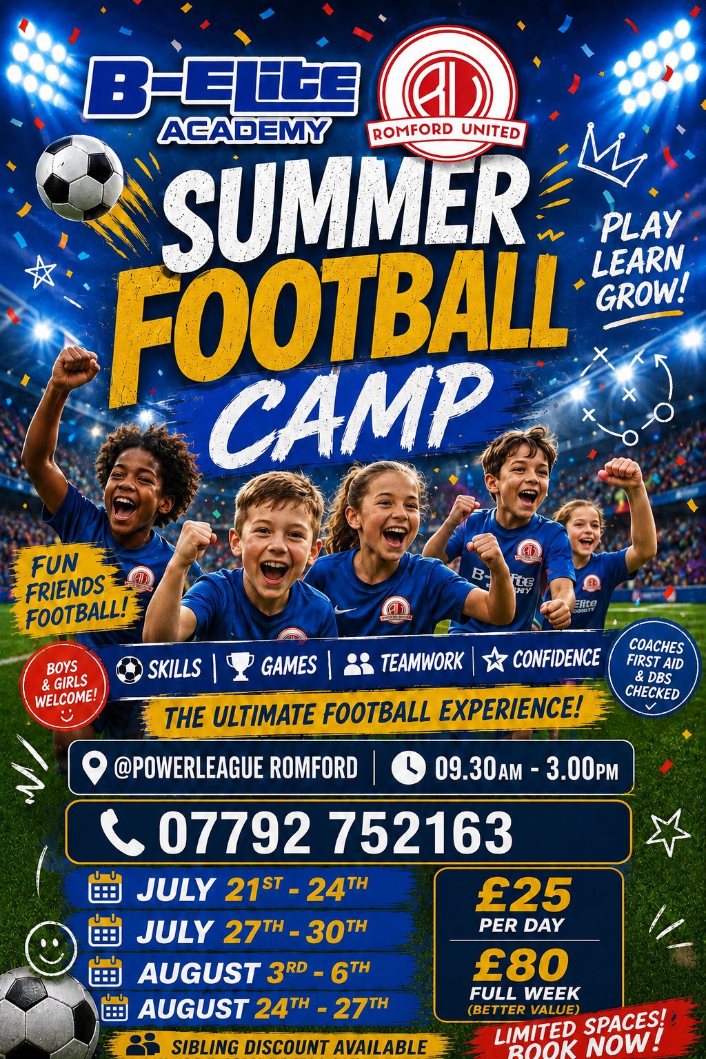 B- Elite Academy - Summer Football Camp